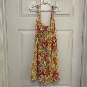 NWT Raya Sun Tinsel Floral Smocked Sundress